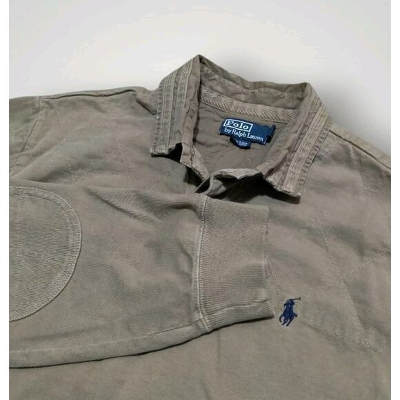 Polo Ralph Lauren Other - Vintage Polo Ralph Lauren Mens 1/4 Button Sweater Mens XL Quilted Chest *Rare.